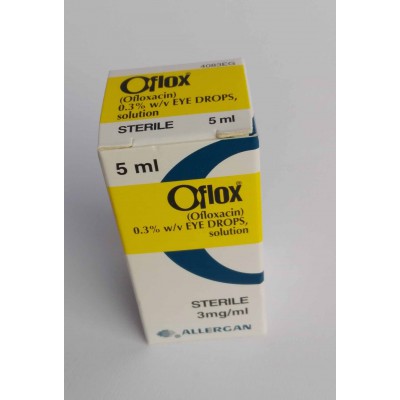Oflox ( oflaxacin 0.3 % ) eye drops 5ml 